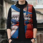 Personalised South Australia Oztag Bird Sleeveless Puffer Jacket Australian Tag Rugby Bird Mascot