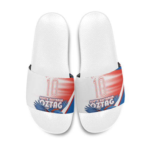 Personalised South Australia Oztag Bird Slide Sandals Australian Tag Rugby Bird Mascot