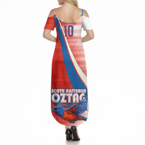 Personalised South Australia Oztag Bird Summer Maxi Dress Australian Tag Rugby Bird Mascot