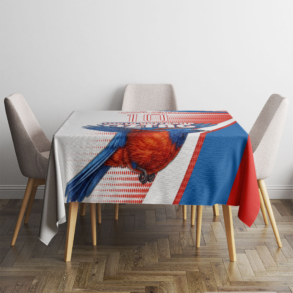 Personalised South Australia Oztag Bird Tablecloth Australian Tag Rugby Bird Mascot