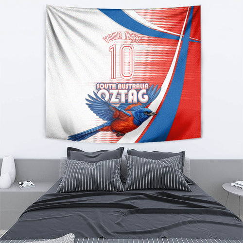 Personalised South Australia Oztag Bird Tapestry Australian Tag Rugby Bird Mascot