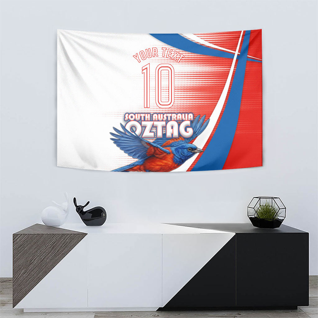 Personalised South Australia Oztag Bird Tapestry Australian Tag Rugby Bird Mascot