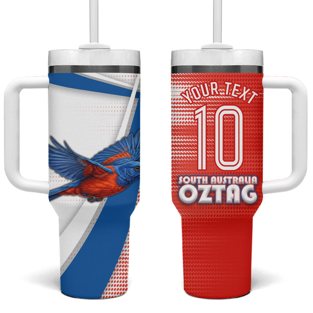 Personalised South Australia Oztag Bird Tumbler With Handle Australian Tag Rugby Bird Mascot