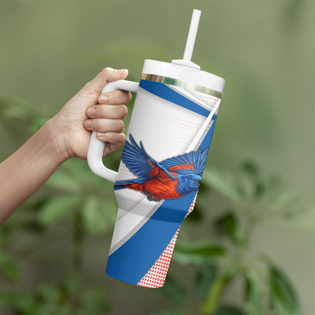 Personalised South Australia Oztag Bird Tumbler With Handle Australian Tag Rugby Bird Mascot