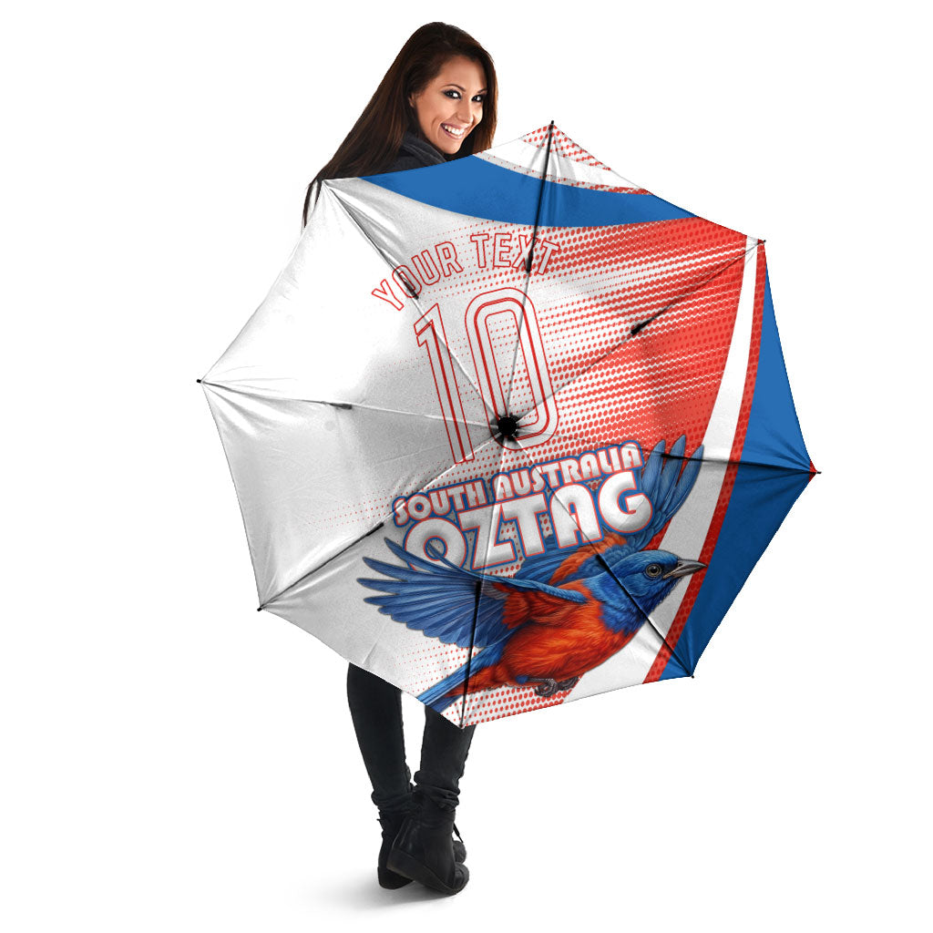 Personalised South Australia Oztag Bird Umbrella Australian Tag Rugby Bird Mascot
