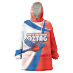 Personalised South Australia Oztag Bird Wearable Blanket Hoodie Australian Tag Rugby Bird Mascot