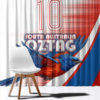 Personalised South Australia Oztag Bird Window Curtain Australian Tag Rugby Bird Mascot