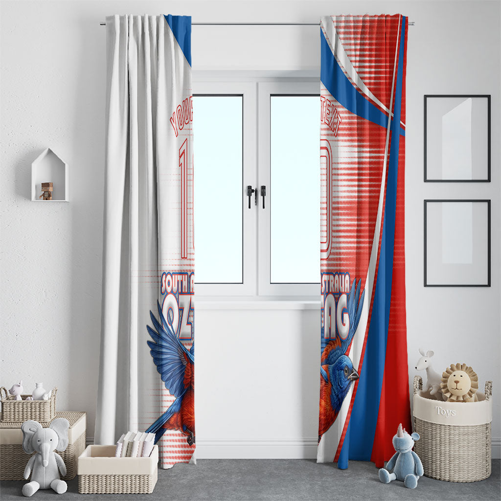 Personalised South Australia Oztag Bird Window Curtain Australian Tag Rugby Bird Mascot