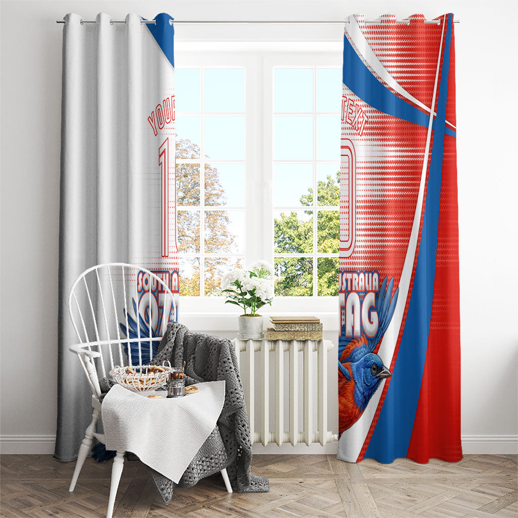 Personalised South Australia Oztag Bird Window Curtain Australian Tag Rugby Bird Mascot