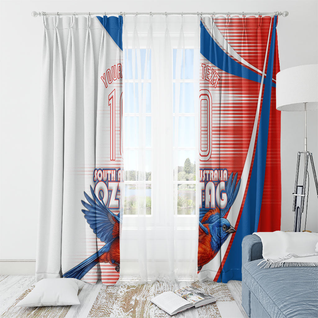 Personalised South Australia Oztag Bird Window Curtain Australian Tag Rugby Bird Mascot