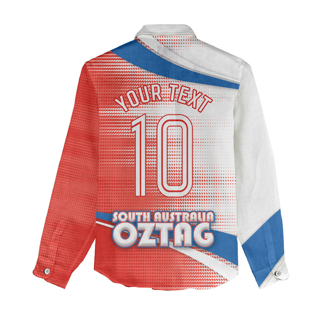 Personalised South Australia Oztag Bird Women Casual Shirt Australian Tag Rugby Bird Mascot