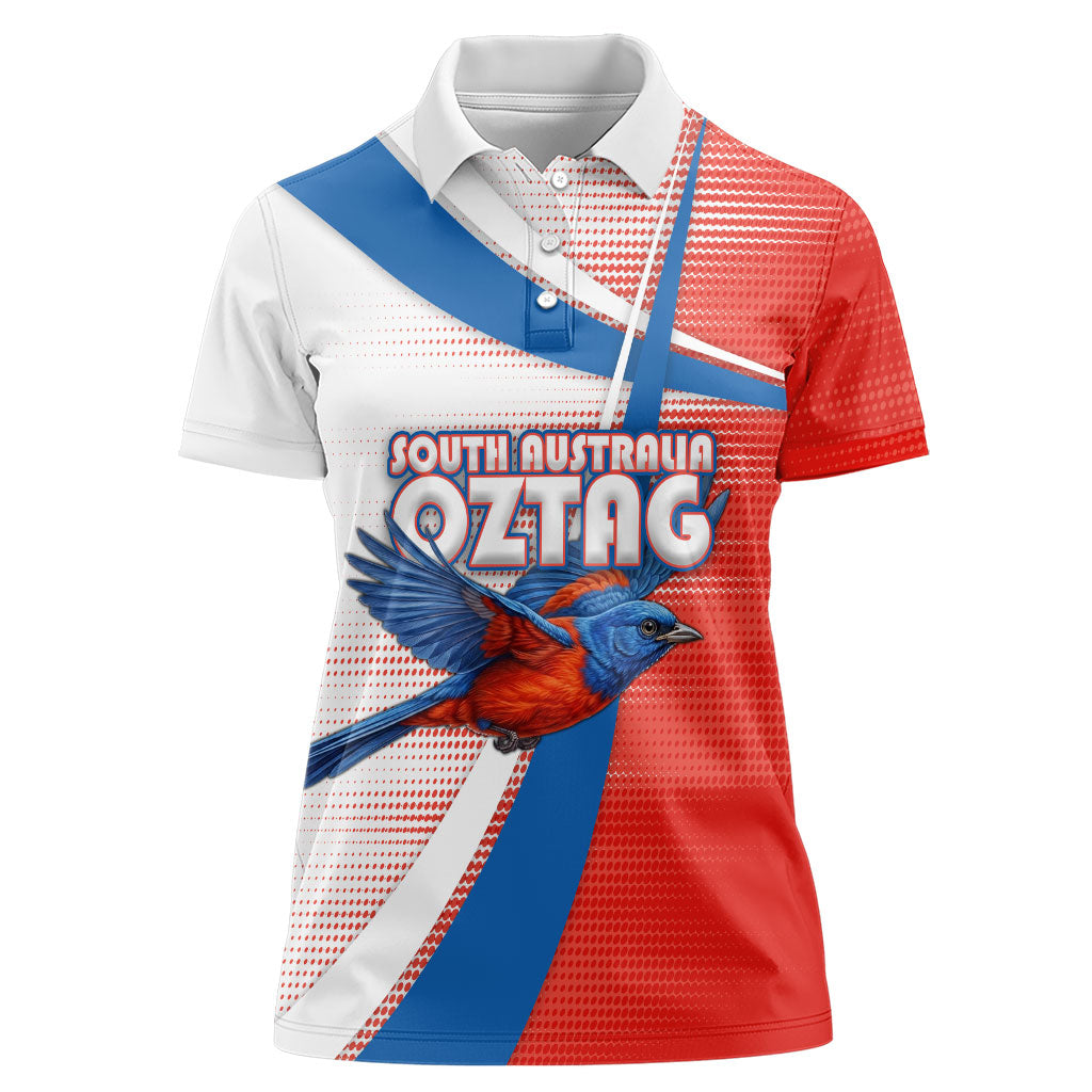Personalised South Australia Oztag Bird Women Polo Shirt Australian Tag Rugby Bird Mascot