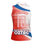 Personalised South Australia Oztag Bird Women Sleeveless Polo Shirt Australian Tag Rugby Bird Mascot
