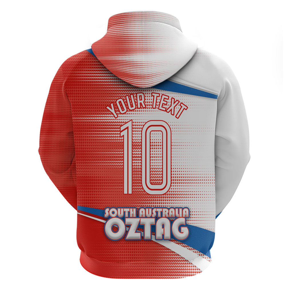 Personalised South Australia Oztag Bird Zip Hoodie Australian Tag Rugby Bird Mascot