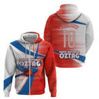 Personalised South Australia Oztag Bird Zip Hoodie Australian Tag Rugby Bird Mascot