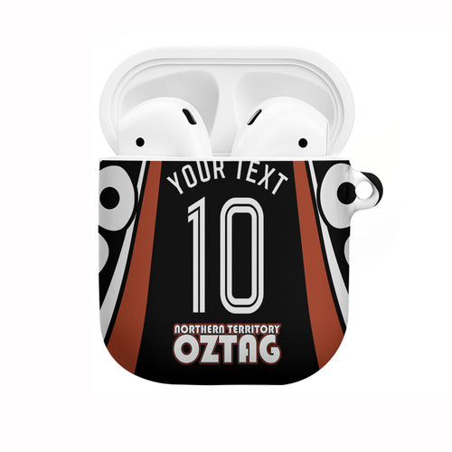 Personalised Northern Territory Oztag AirPods Case Aboriginal Dot Art Australian Sports