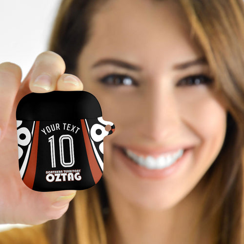 Personalised Northern Territory Oztag AirPods Case Aboriginal Dot Art Australian Sports