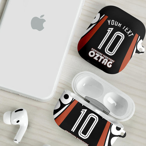 Personalised Northern Territory Oztag AirPods Case Aboriginal Dot Art Australian Sports