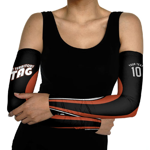 Personalised Northern Territory Oztag Arm Sleeves Aboriginal Dot Art Australian Sports