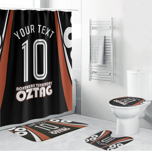 Personalised Northern Territory Oztag Bathroom Set Aboriginal Dot Art Australian Sports