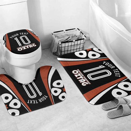 Personalised Northern Territory Oztag Bathroom Set Aboriginal Dot Art Australian Sports
