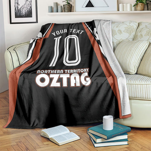 Personalised Northern Territory Oztag Blanket Aboriginal Dot Art Australian Sports