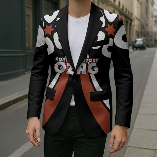 Personalised Northern Territory Oztag Blazer Aboriginal Dot Art Australian Sports