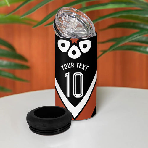 Personalised Northern Territory Oztag 4 in 1 Can Cooler Tumbler Aboriginal Dot Art Australian Sports