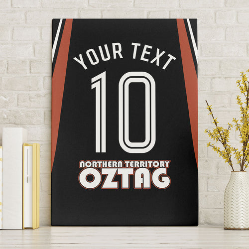 Personalised Northern Territory Oztag Canvas Wall Art Aboriginal Dot Art Australian Sports