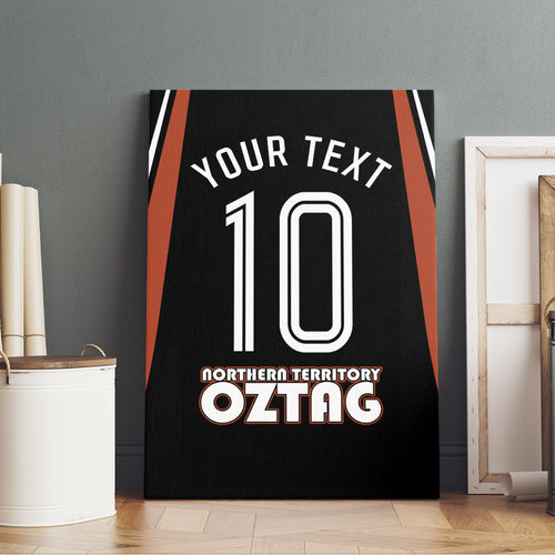 Personalised Northern Territory Oztag Canvas Wall Art Aboriginal Dot Art Australian Sports