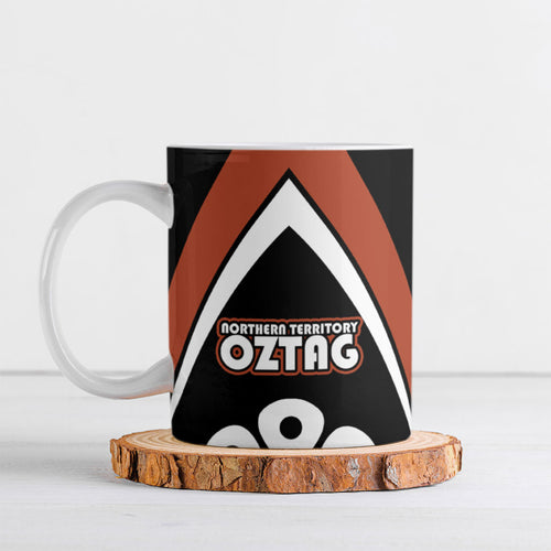 Personalised Northern Territory Oztag Ceramic Mug Aboriginal Dot Art Australian Sports