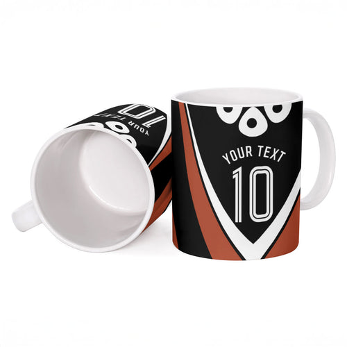 Personalised Northern Territory Oztag Ceramic Mug Aboriginal Dot Art Australian Sports
