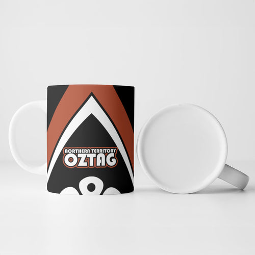 Personalised Northern Territory Oztag Ceramic Mug Aboriginal Dot Art Australian Sports