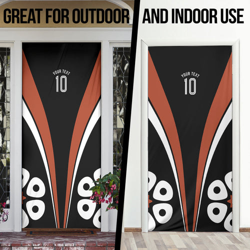 Personalised Northern Territory Oztag Door Cover Aboriginal Dot Art Australian Sports