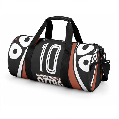 Personalised Northern Territory Oztag Duffle Bag Aboriginal Dot Art Australian Sports