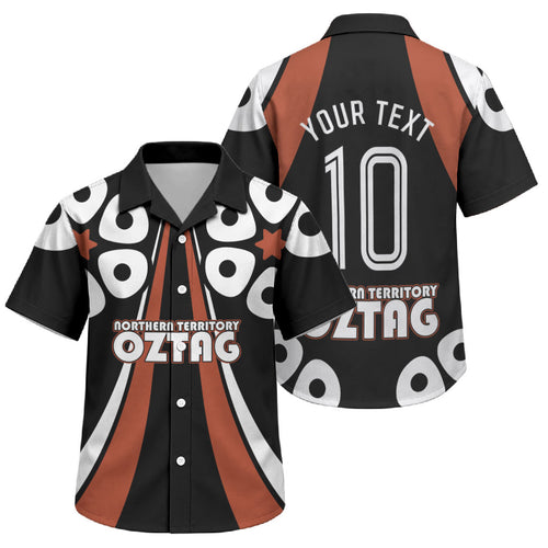 Personalised Northern Territory Oztag Family Matching Mermaid Dress and Hawaiian Shirt Aboriginal Dot Art Australian Sports