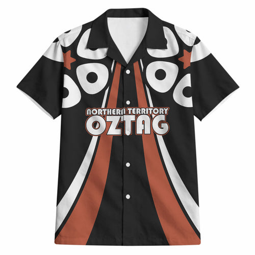 Personalised Northern Territory Oztag Hawaiian Shirt Aboriginal Dot Art Australian Sports