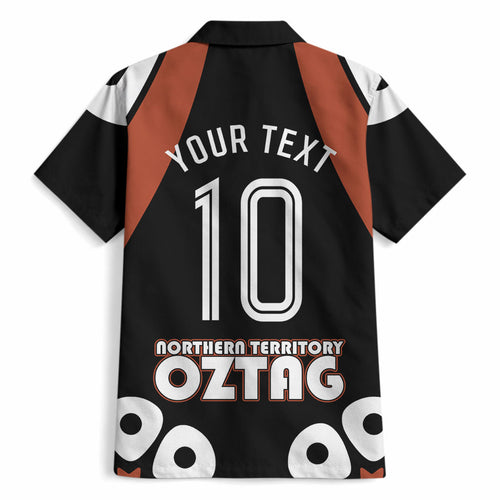 Personalised Northern Territory Oztag Hawaiian Shirt Aboriginal Dot Art Australian Sports
