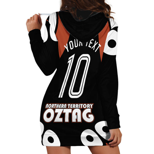 Personalised Northern Territory Oztag Hoodie Dress Aboriginal Dot Art Australian Sports