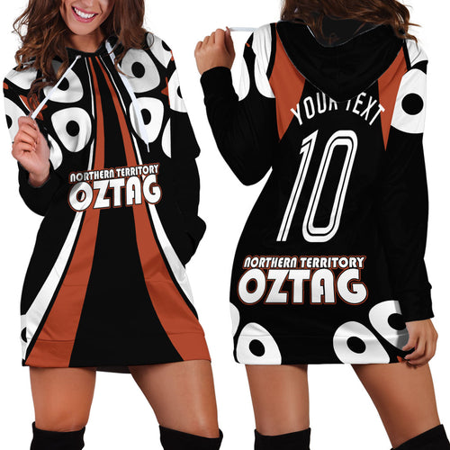 Personalised Northern Territory Oztag Hoodie Dress Aboriginal Dot Art Australian Sports