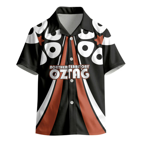 Personalised Northern Territory Oztag Kid Hawaiian Shirt Aboriginal Dot Art Australian Sports