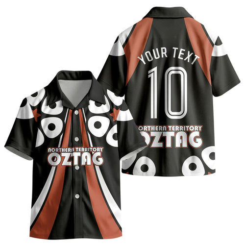 Personalised Northern Territory Oztag Kid Hawaiian Shirt Aboriginal Dot Art Australian Sports