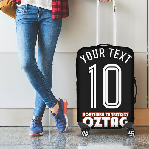 Personalised Northern Territory Oztag Luggage Cover Aboriginal Dot Art Australian Sports