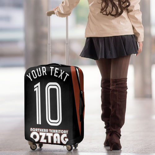 Personalised Northern Territory Oztag Luggage Cover Aboriginal Dot Art Australian Sports