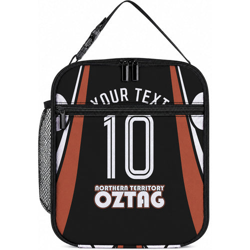 Personalised Northern Territory Oztag Lunch Bag Aboriginal Dot Art Australian Sports