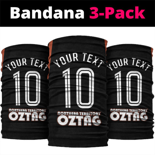 Personalised Northern Territory Oztag Neck Gaiter Aboriginal Dot Art Australian Sports