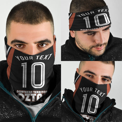 Personalised Northern Territory Oztag Neck Gaiter Aboriginal Dot Art Australian Sports