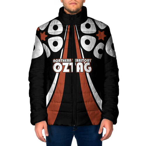 Personalised Northern Territory Oztag Padded Jacket Aboriginal Dot Art Australian Sports