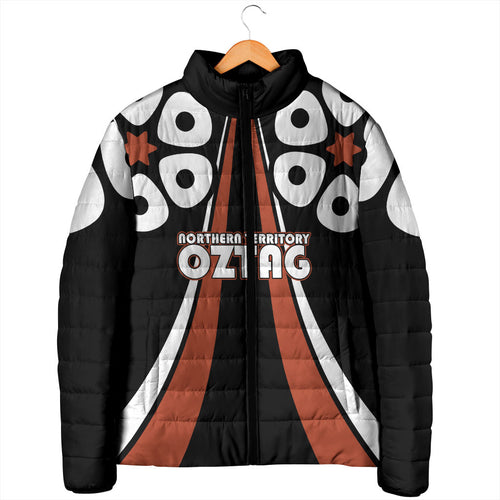 Personalised Northern Territory Oztag Padded Jacket Aboriginal Dot Art Australian Sports