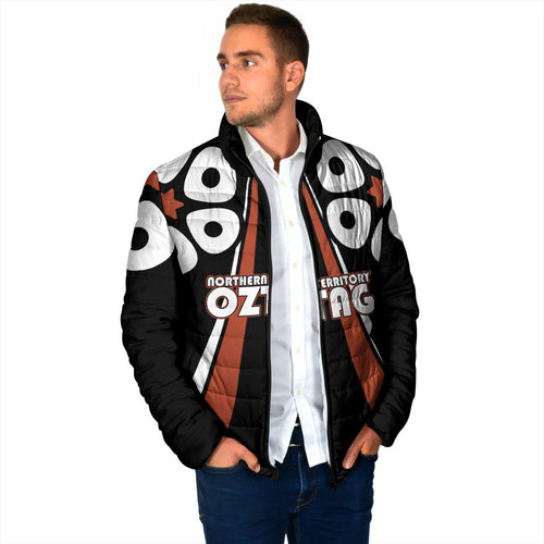 Personalised Northern Territory Oztag Padded Jacket Aboriginal Dot Art Australian Sports
